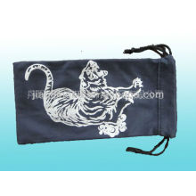 colored microfiebr pouch with logo print